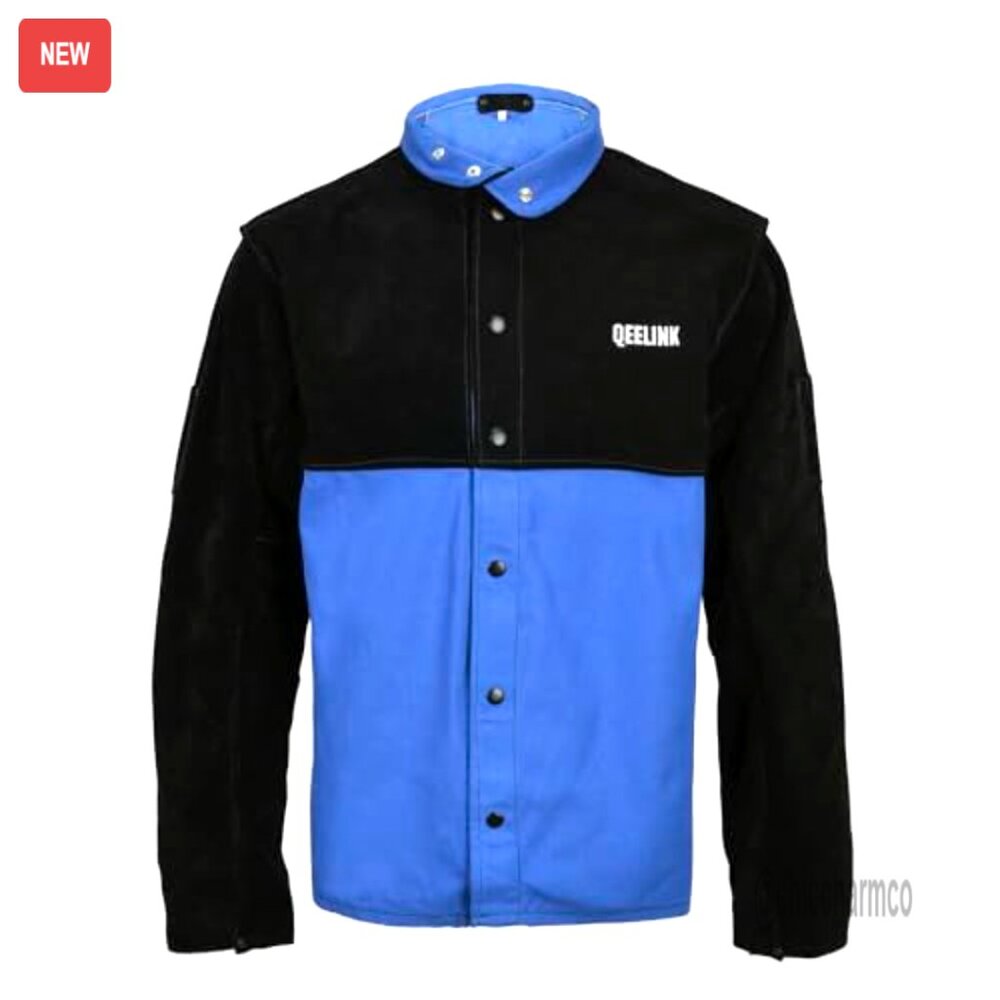 Flame Resistant Welding Jacket Split Leather Slee… - image 7